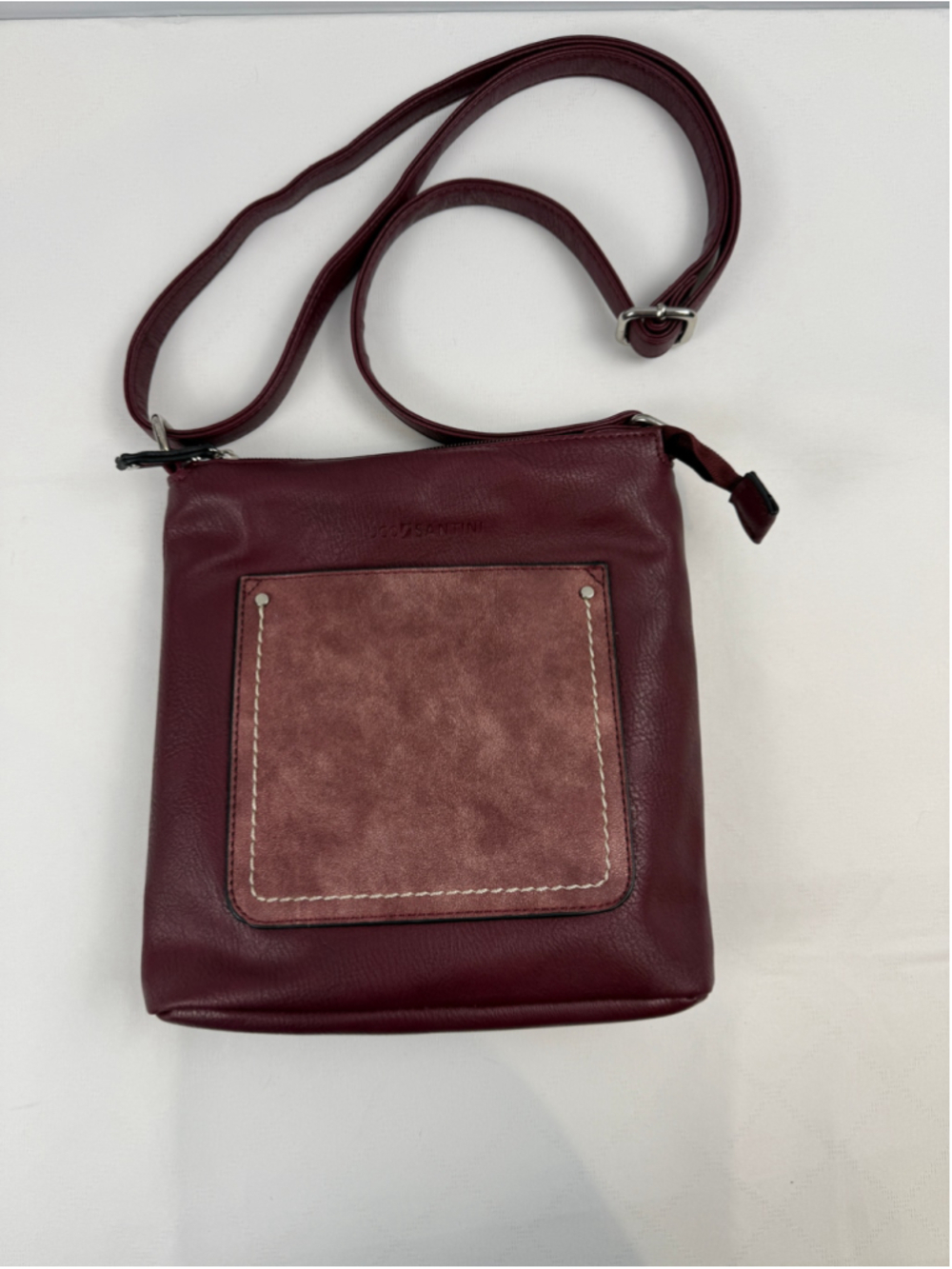 Ugo Santini Crossbody Bag Burgundy Pink